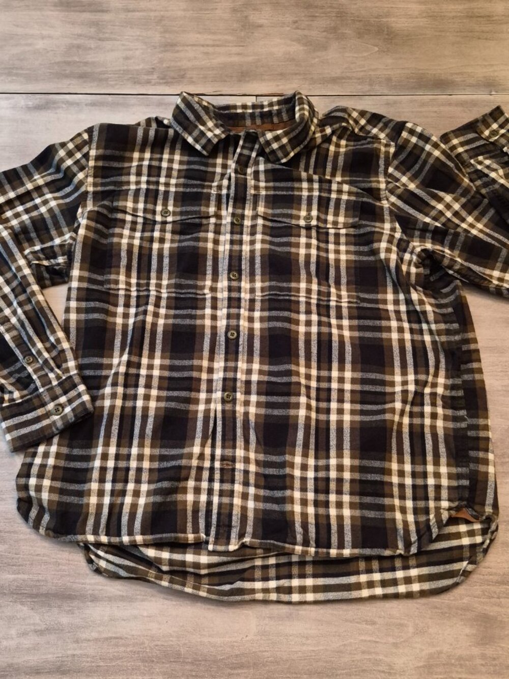 REI Co-op Wallace Lake Flannel Shirt Brown Plaid Button Up Long Sleeve Men's XL